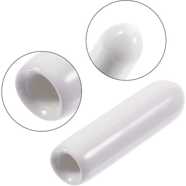 100-pack diskmaskinskorgskydd, rostfria, vita, universalstorlek