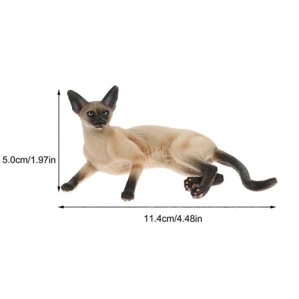 Kunstig Kat Model Have Kat Skulptur Bord Kat Figur Indendørs Simulation Kat Figur