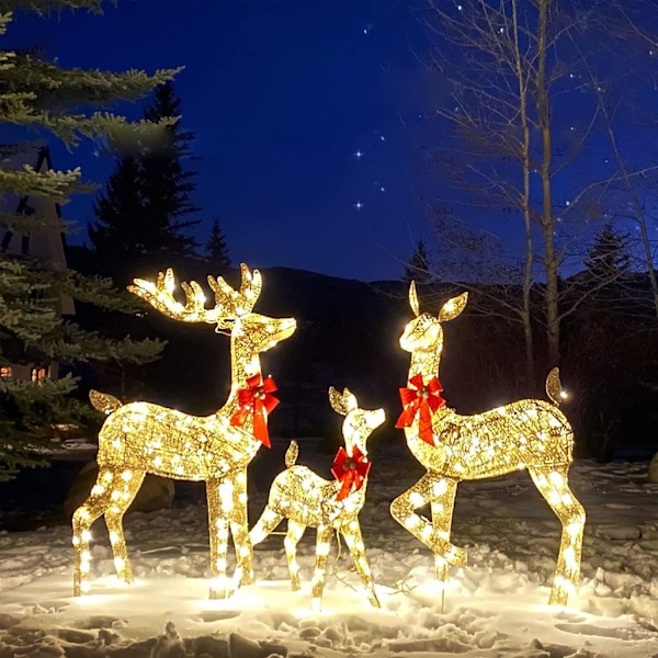 Lystede Julehjort Hagedekorasjoner, Juleelg