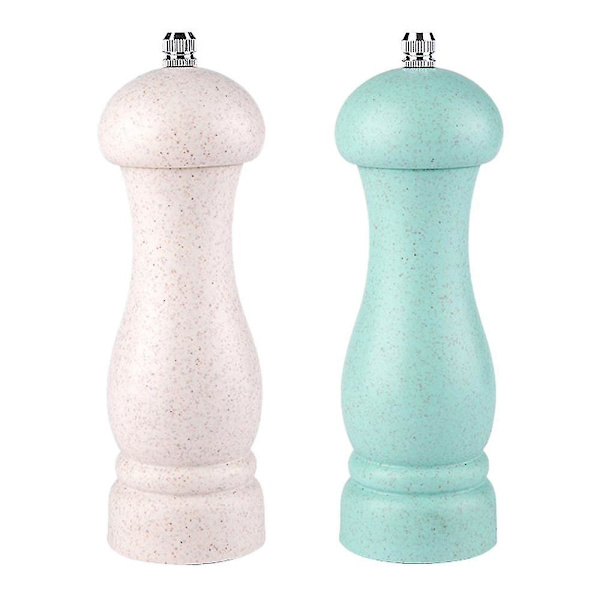 Høykvalitets salt- og pepperkvern i eiketre, justerbar grovhet og påfyllbar Beige Nordic Green