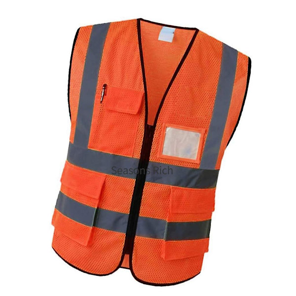 1 stk Motorcykel Refleks Tøj Sikkerhedsvest Kropssikker Beskyttelsesudstyr Trafikfaciliteter Til Racing Løbesport 5 Størrelser 1 XXXL