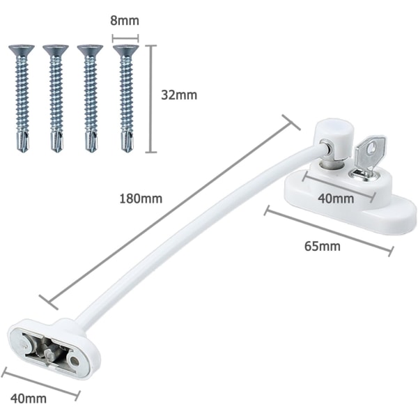 4 kpl Ikkuna- ja Ovirajain, Lapsilukko Turvallisuuden Varmistamiseksi
