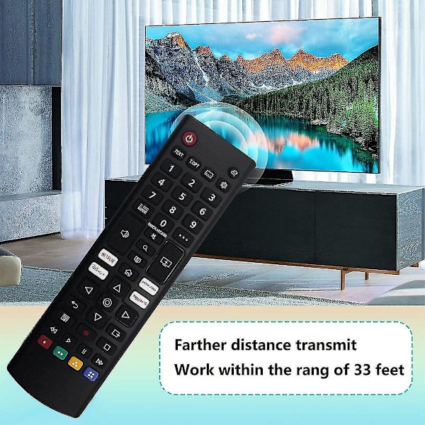 AKB76040301 Erstatningsfjernkontroll for LG Smart LED LCD TV 32LM577BPUA 50UP7000PUA 60UP7670PUB 32LM577BZUA 86UP8770PUA black
