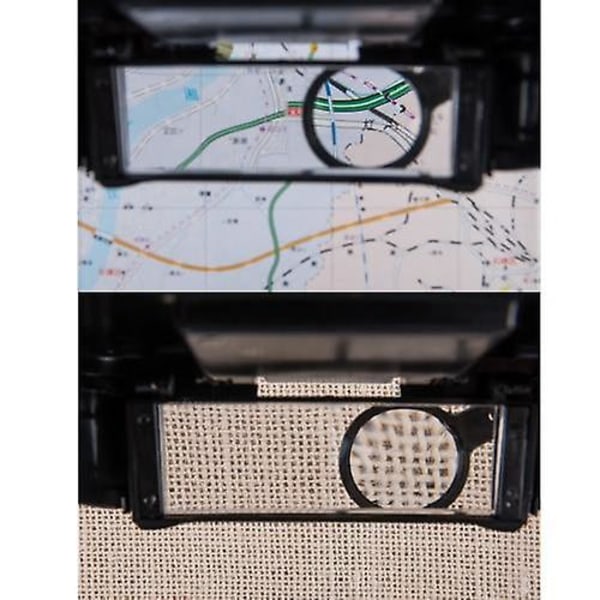 Justerbar juvelerare pannband Lighted Magnifier Lighting 2 lysdioder