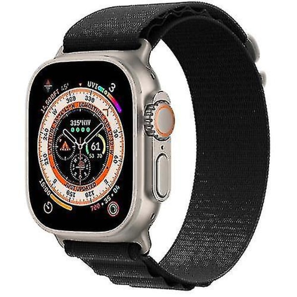 Alpine Loop Sport Rem Strop Armbånd Til Apple Watch Ultra 49mm Serie 8 7 6 Se balck 38 to 41mm