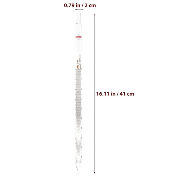 Graderad Pipett i Glas Miljövänlig Glas Halm Experiment Halm