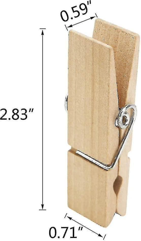 40 stk. Store Træklemmer, 7,2 cm Lange 1,8 cm Brede, Robuste Tøjklemmer