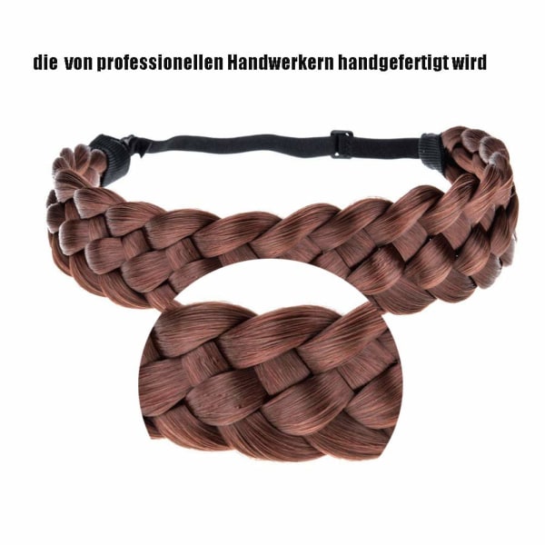 Hårbånd Flettet 5 Tråde Fletninger Hårbånd Klassisk Tyk Elastisk Syntetisk Pandebånd Kvinders Skønhed Tilbehør (5 Tråde Flet)