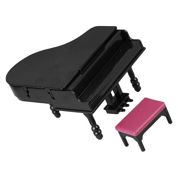 1 Set Mini Hus Piano Pall Dockhus Musikinstrument Dockhus Prydnader