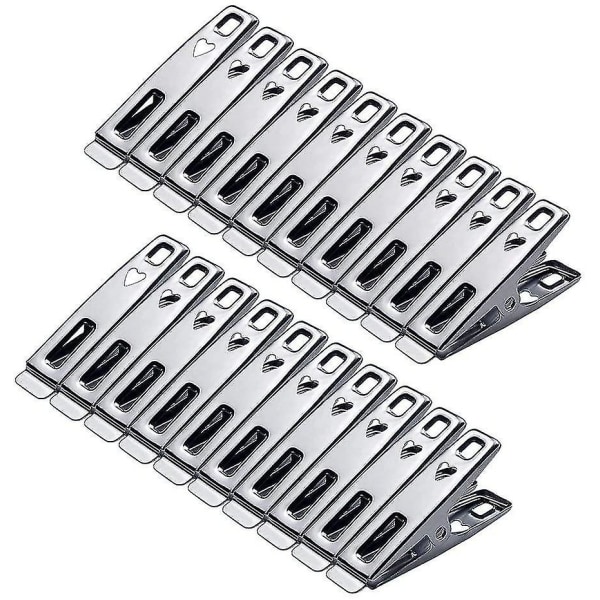 80pcs Stainless Steel Clothespins Metal Clothes Clip Pin Pin With Seal