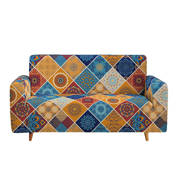 Sittplats stretch soffaöverdrag halkfritt sofföverdrag retro soffaöverdrag