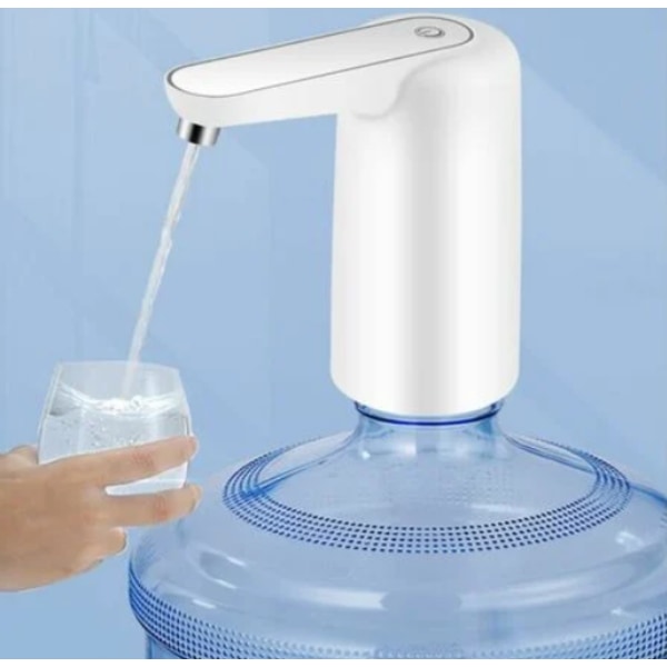 Universal Elektrisk Vattenbehållare - USB Laddning - Pump för 2-5 Gallons Dricksvattenflaska - Perfekt för Inomhus och Utomhusaktiviteter