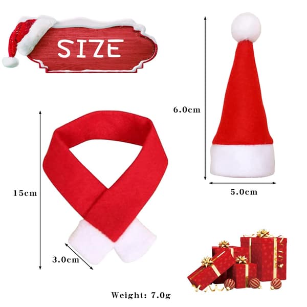 Julepynt for vinflasker - Santa-luer