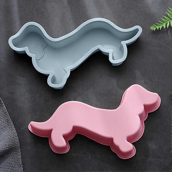 2 stk. silikoneform hundefacon chokoladeform slikform non-stick bageform