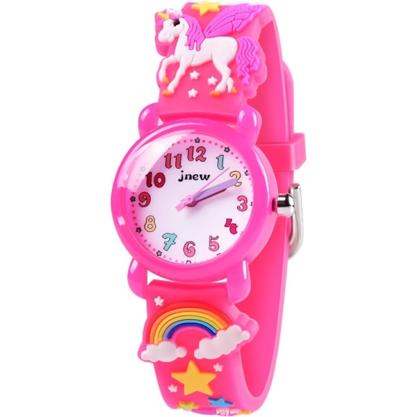 Tyttöjen watch - 3D watch , lahja 2-8-vuotiaille tytöille 3 4 5 6 7 -vuotiaille tyttöjen lelut