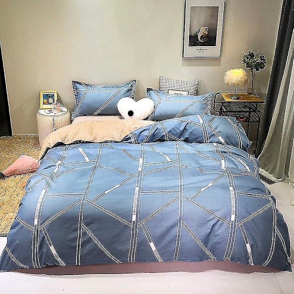 3/4 osainen sarja Kawaii Snoopy piirretty puuvillapeitto kattaa arkin tyynyliina anime mukava pehmeä kotitalousvuodevaatteet lahjat 4piece set220x240cm shishangtiao
