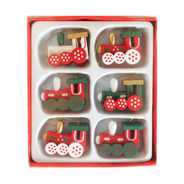 Julepynt mini tog ornamenter børnelegetøj