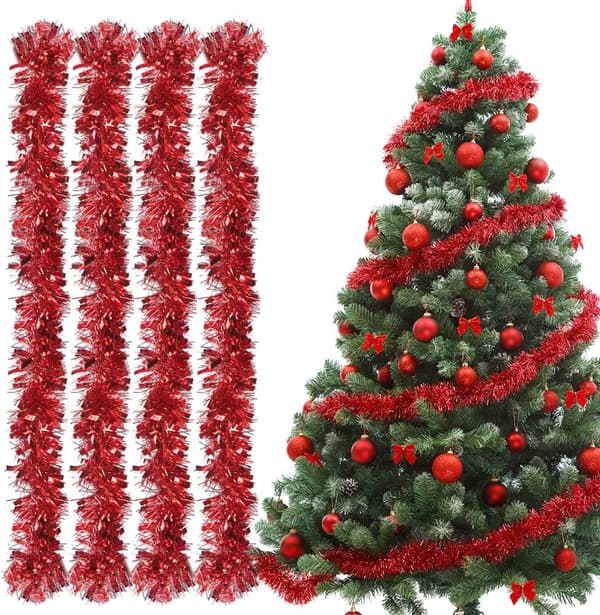 Julkransdekorationer (röda)