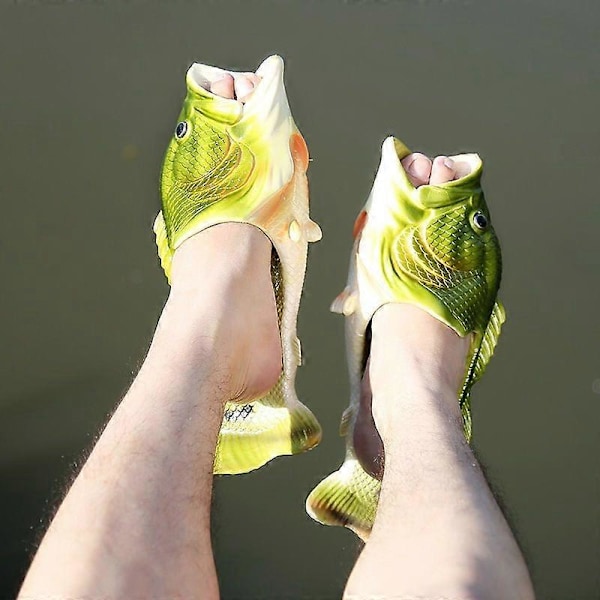 Kala Hummeri Sandaalit - Alkuperäiset Kalatossut Red fish Size 44-45