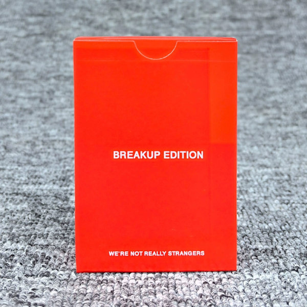 We're Not Really Strangers Not Strangers Spelkort Bordsspel Leksaker breakup edition