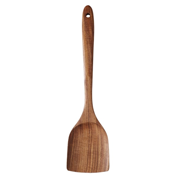 Liten akaciaträ spatel köksredskapsset teakträ spatel salladssked omrörningssked soppsked nudelskeds kök Large spatula 33.5*8.5cm