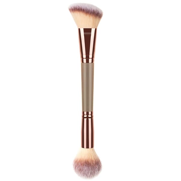 Makeupbørste med dobbelt ende, foundationbørste