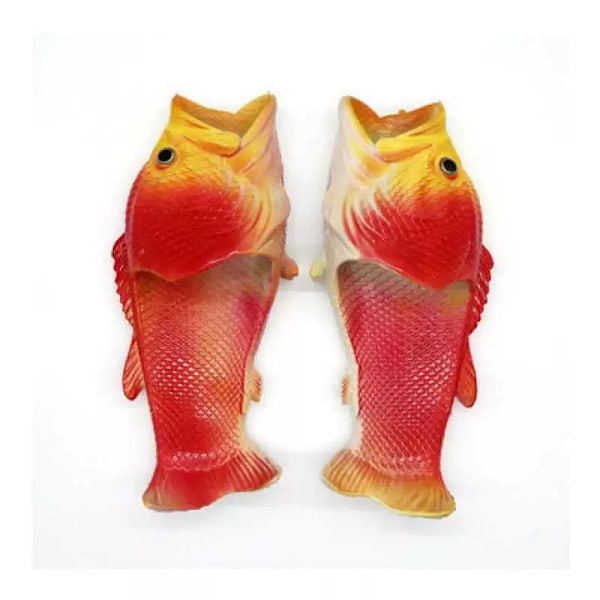 Kala Hummeri Sandaalit - Alkuperäiset Kalatossut Red fish Size 46-47