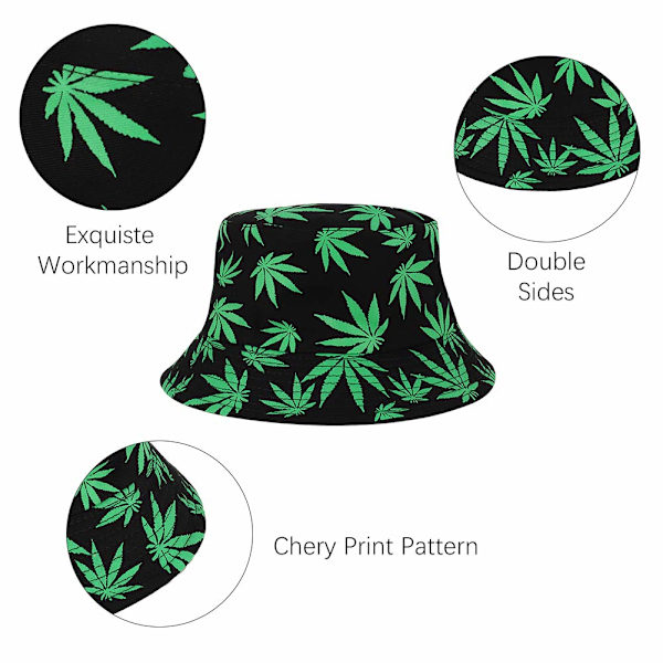 Piece Bucket Hatit Miehille ja Naisille Yleismaailmallinen Bucket Hat Bucket Hat Kesähattu Hengittävä Taittuva Bucket Hat Musta Valkoinen