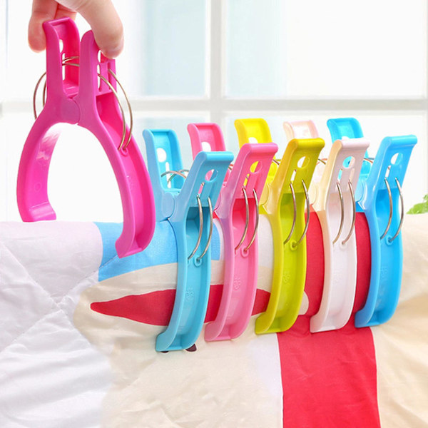 8 stk klesklyper Ergonomiske gjenbrukbare plast universelle klesklyper klesklyper husholdningsartikler