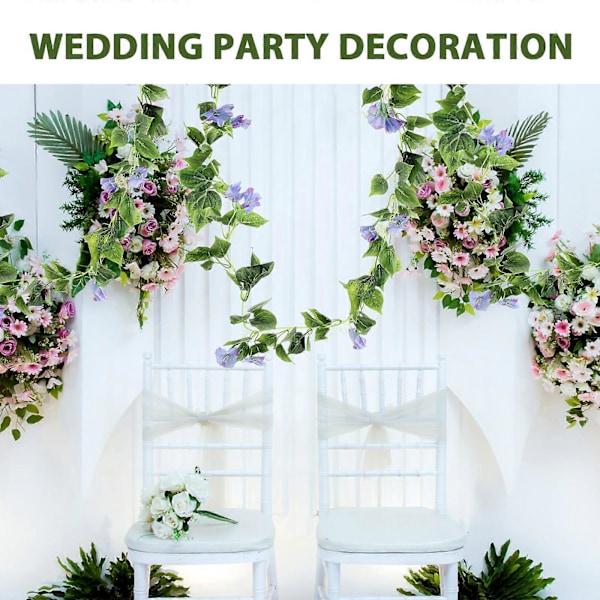 Kunstig Blomsterguirlande Falsk Blomsterranke Faux Blomsterranke til Bryllup Have