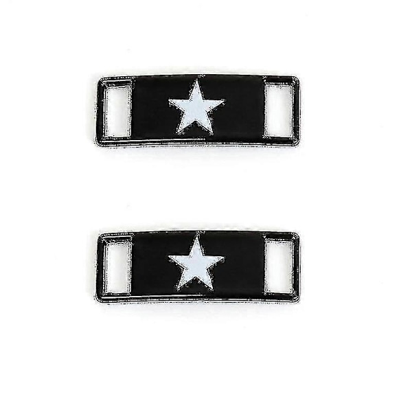Af1- Skosnöre Spänne, Metall Snöre, Lås Sneaker Kit Tillbehör Five-pointed star