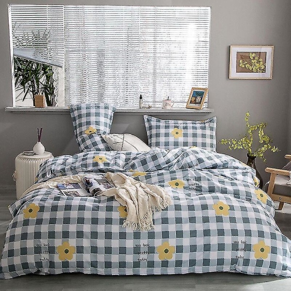 3/4-delat set Kawaii Snoopy tecknad bomullstäcke sängkläder örngott Anime bekväm mjuk hushåll sängkläder artikel gåvor 4piece set200x230cm huage