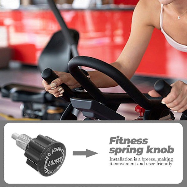 Ersättningsknapp för motionscykel, motionscykeldel, knappskruv, ersättningsdel, plastdragpinne