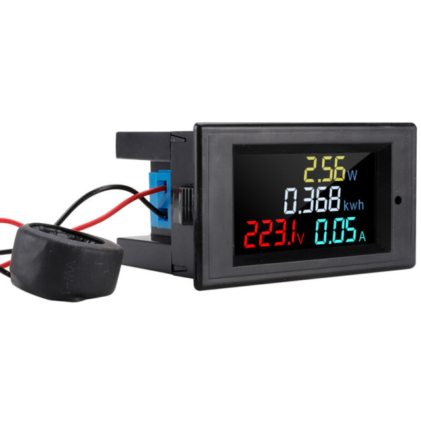 AC 80-300V digital amperemeter og voltmeter multifunktionsmåler D69-2049 digital amperemeter og voltmeter