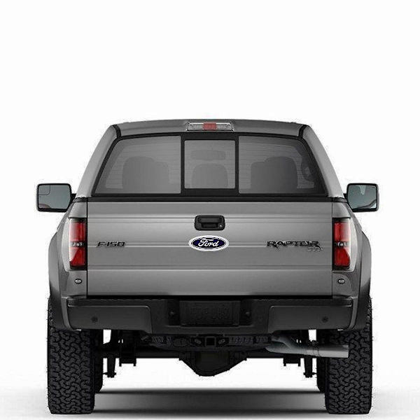4D LED-logolampe til for- og bagklap til Ford Red 17.6cmby6.9cm