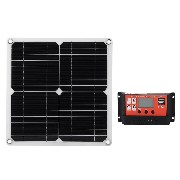 15W solcellepanelsett dobbel USB DC-utgang 100A kontroller solceller for bilbåtbatterikontroller oransje