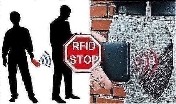 Popup Smart-kortholder med plass til 8 kort, RFID-NFC-sikker - Mørkeblå
