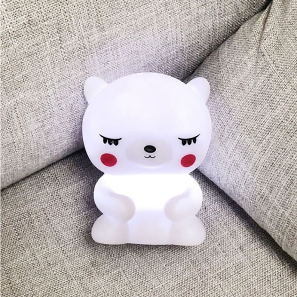 Led Kids Night Light Cute Bear Shaped Silicone Night Lamp For Bedroom Nightlight Children Bedroom Living Room