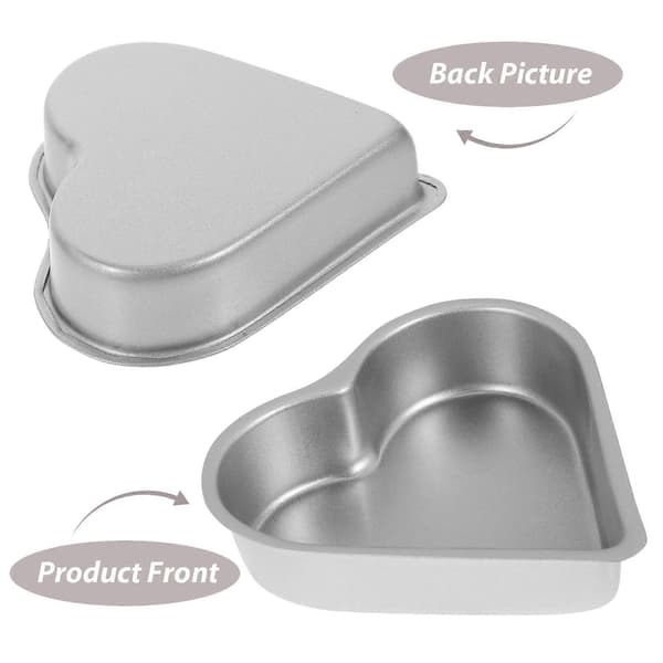 3 stk. buddingforme i metal hjerte kageforme non-stick geléforme buddingforme i metal