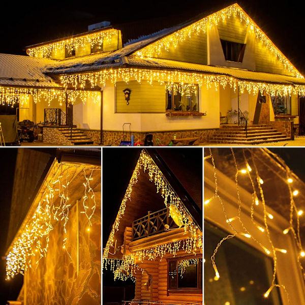 LED-valoketju ulkokäyttöön, lämmin valkoinen
