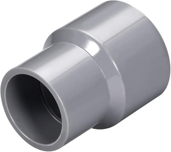 sourcing map 40mm X 32mm PVC-rörreduceringskoppling DWV Hubkoppling Grå 2 st