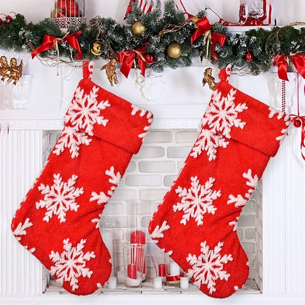Jule-strømper Santa støvelpynt