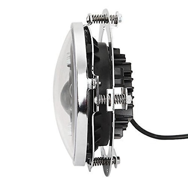 7 tum LED-strålkastare + 4,5 tum dimljus med 7\" fästningsring för Harley Touring Electra Glide Road King Street Glide Bracket Chrome