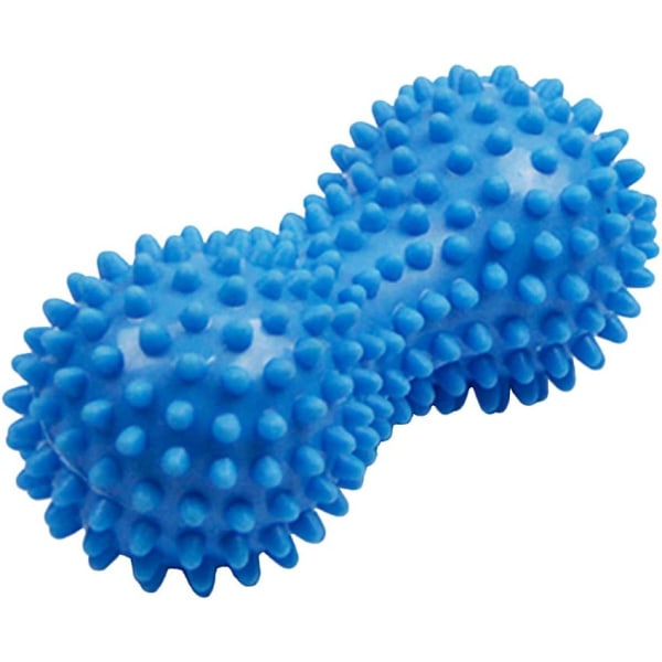 2 stycken Foot Roller Igelkottsmassageboll Igelkottsboll Fotmassagerulle för armmuskler Fotsmärta avslappning (blå)