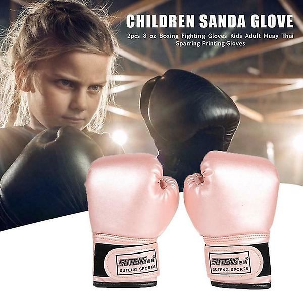 Pure Color Barnboxningshandskar Sandafighting Punching Bag Boxningshandskar Red