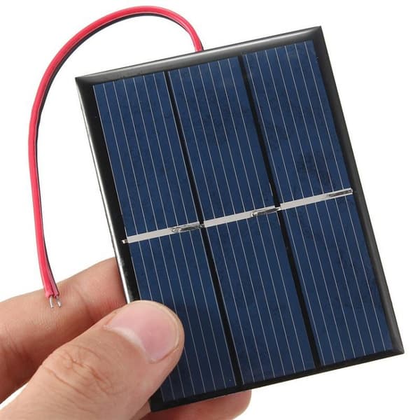 0,65W 1,5V solcellepanel med ledning solcellelimplate DIY solcellepanel 60*80MM