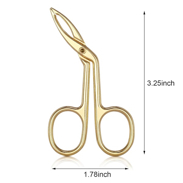 Øjenbrynstangs, Saksformet Øjenbrynstangs med lige Spids Gold Plated