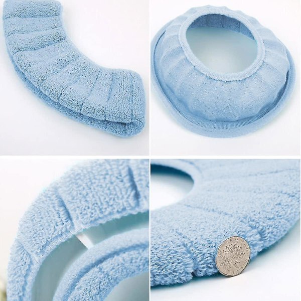 4 stycken Toalettlock Uppvärmda Toalettlock Värmare Toalettlockskydd Blue