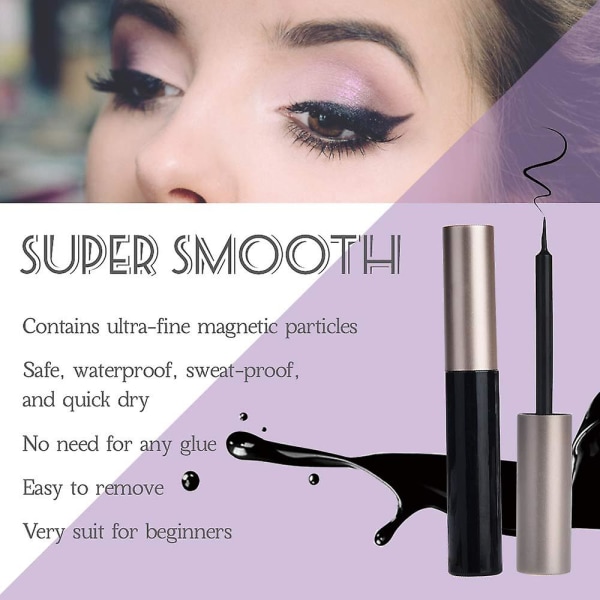 10 Par Magnetiske Vippeextensions Magnetiske Vippeextensions Falske Vippeextensions Og Vandfast Eyeliner Flere Stilarter