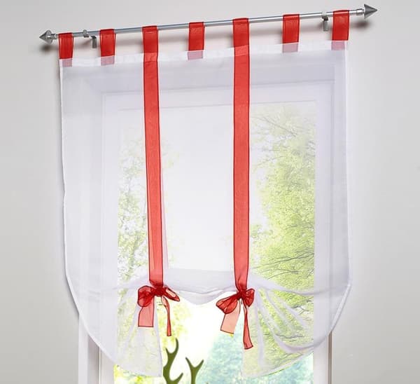 Bindegardin transparent løkkeblindgardin moderne bindegardin